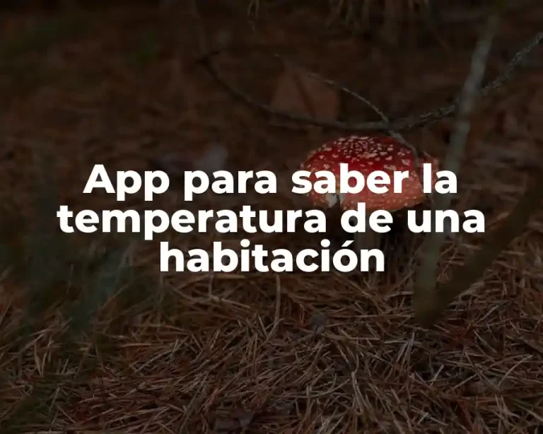 App para saber la temperatura de una habitación