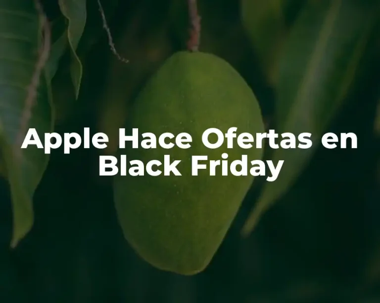 Apple Hace Ofertas en Black Friday