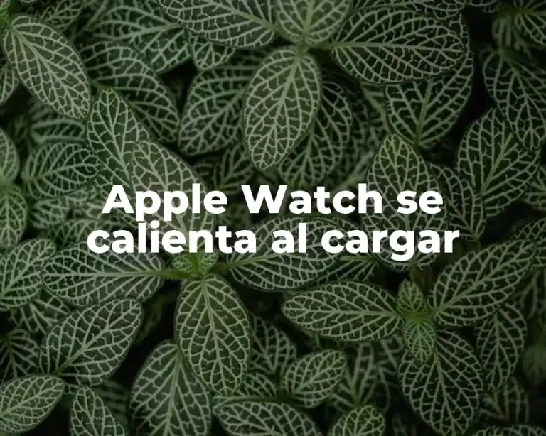 Apple Watch se calienta al cargar