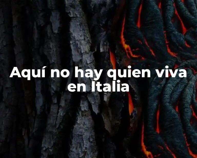 Aquí no hay quien viva en Italia