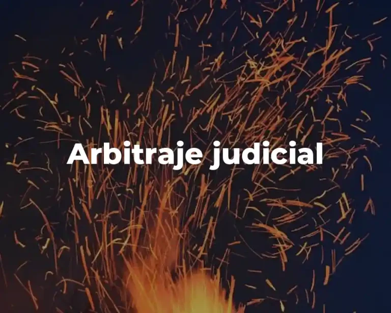 Arbitraje judicial