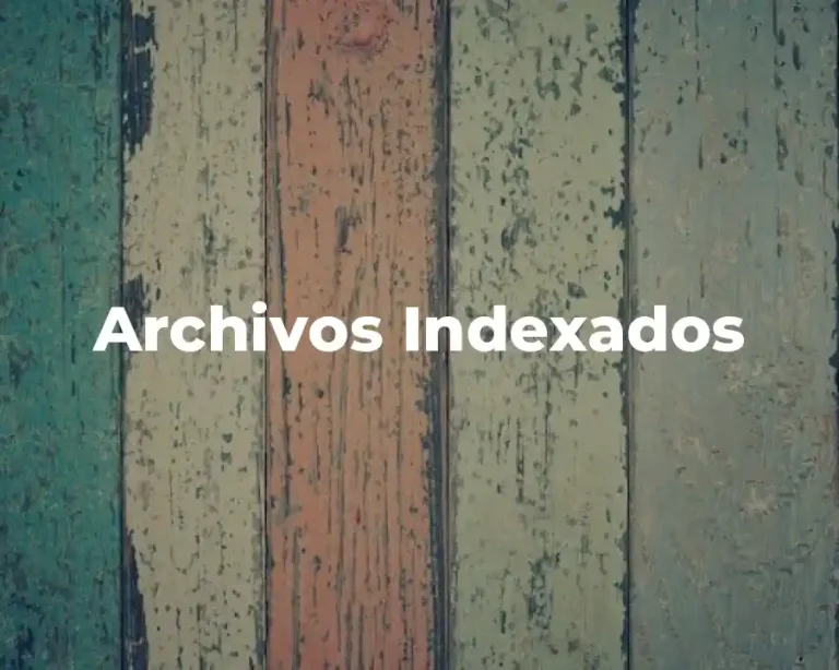 Archivos Indexados