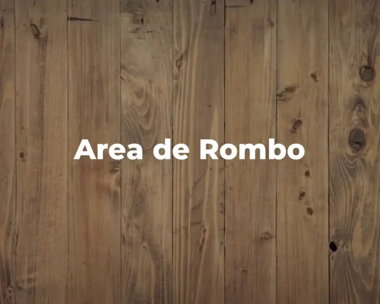 Area de Rombo