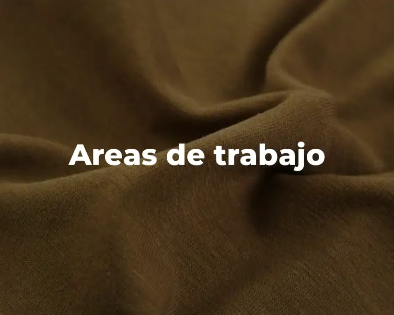 Areas de trabajo