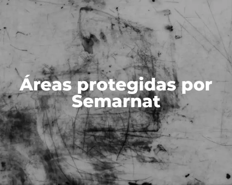 Áreas protegidas por Semarnat