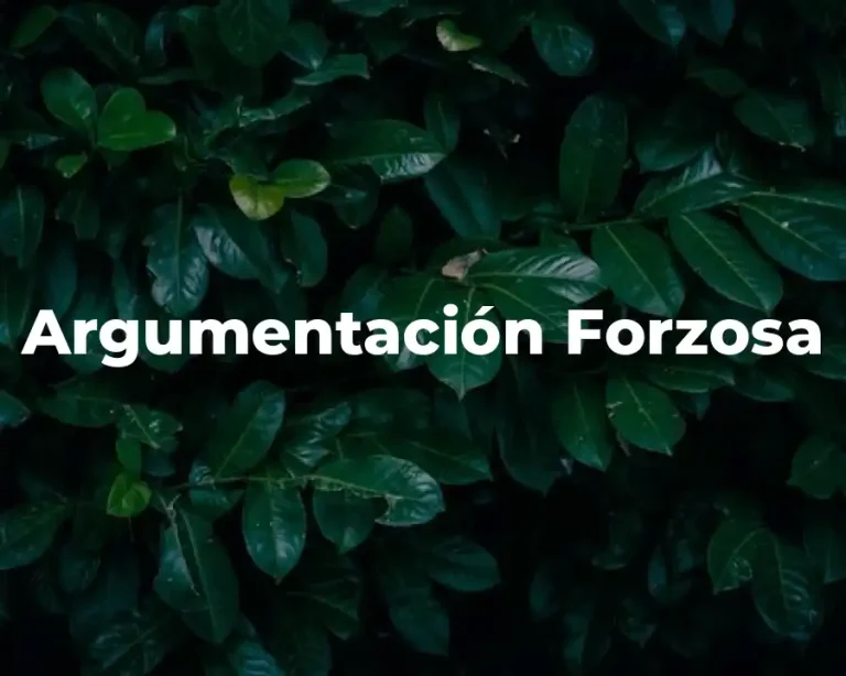 Argumentación Forzosa