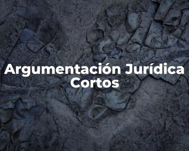 Argumentación Jurídica Cortos