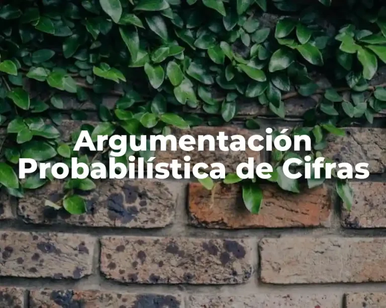 Argumentación Probabilística de Cifras