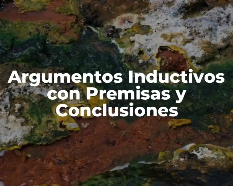 Argumentos Inductivos con Premisas y Conclusiones