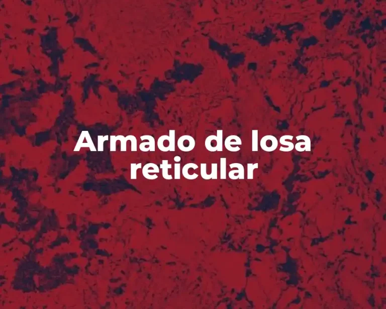 Armado de losa reticular