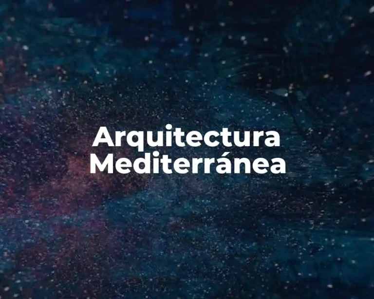 Arquitectura Mediterránea