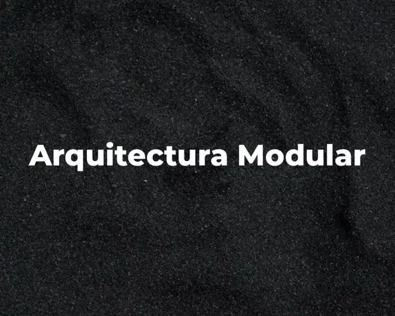 Arquitectura Modular