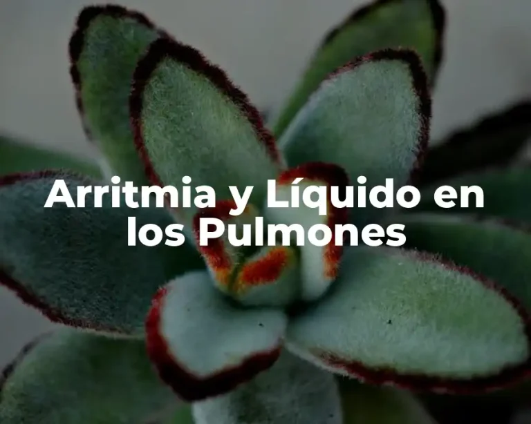 Arritmia y Líquido en los Pulmones