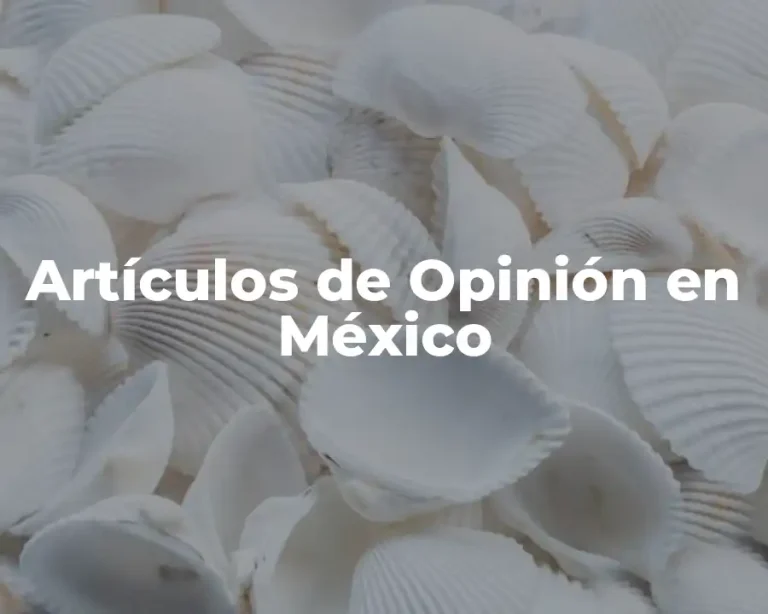 Artículos de Opinión en México