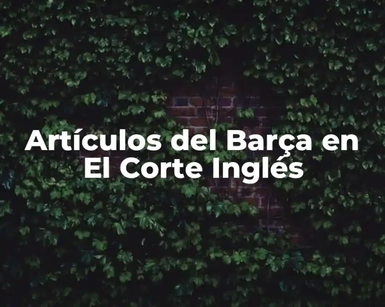 Artículos del Barça en El Corte Inglés