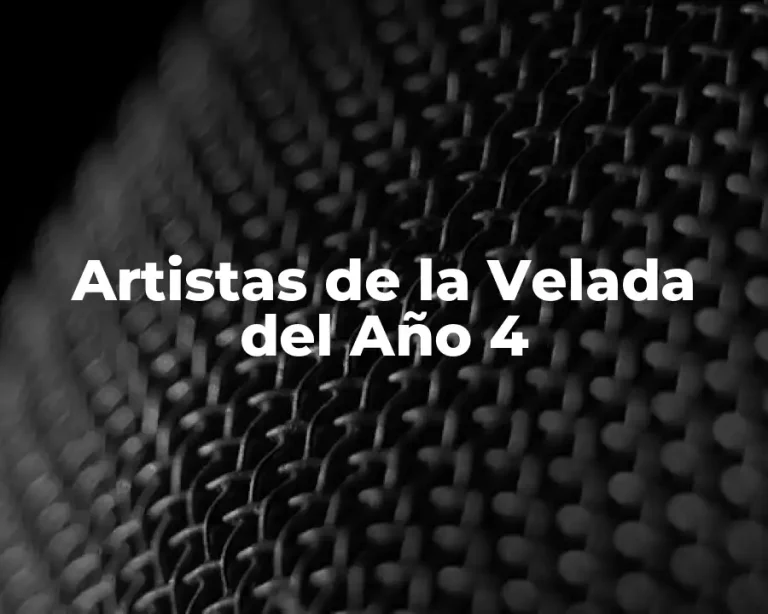 Artistas de la Velada del Año 4
