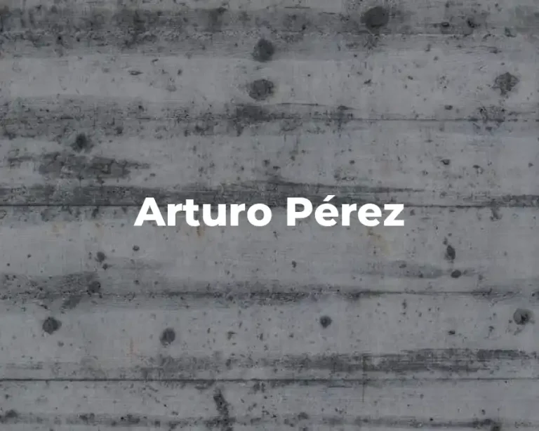 Arturo Pérez