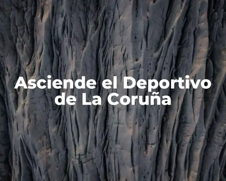 Asciende el Deportivo de La Coruña