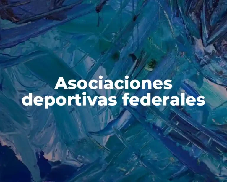 Asociaciones deportivas federales
