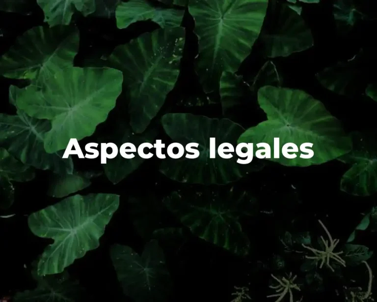 Aspectos legales