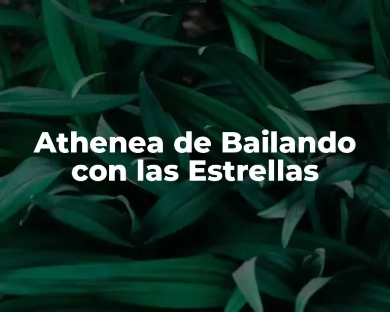 Athenea de Bailando con las Estrellas