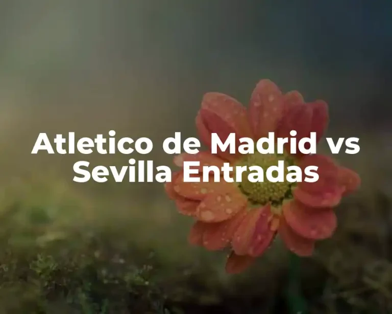 Atletico de Madrid vs Sevilla Entradas