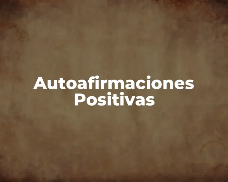 Autoafirmaciones Positivas