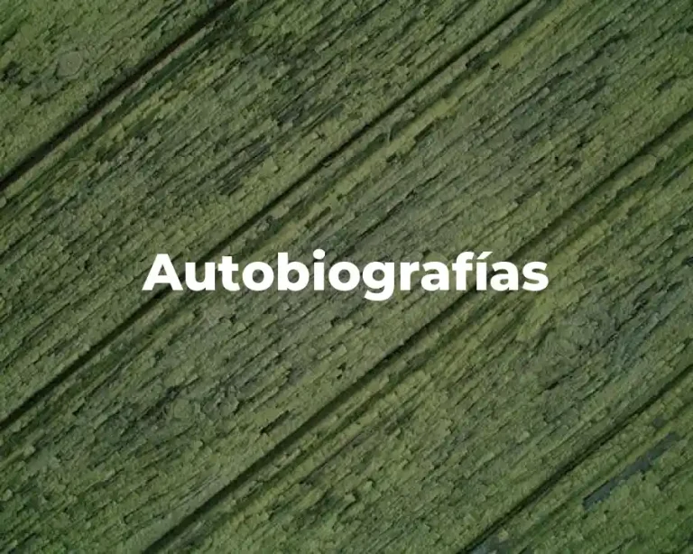 Autobiografías