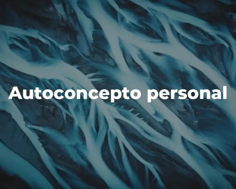 Autoconcepto personal