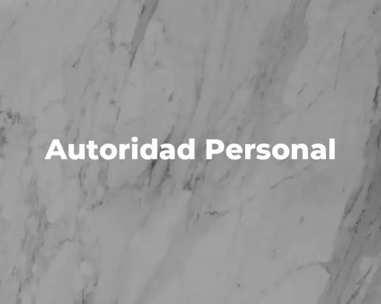 Autoridad Personal