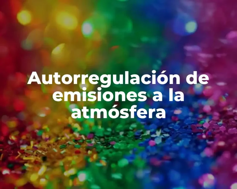 Autorregulación de emisiones a la atmósfera