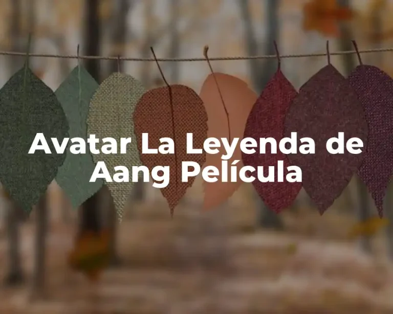 Avatar La Leyenda de Aang Película