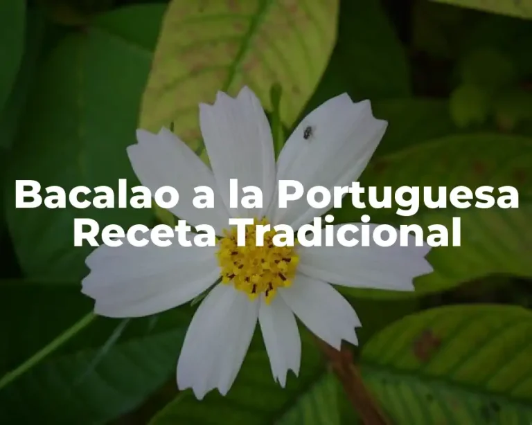 Bacalao a la Portuguesa Receta Tradicional