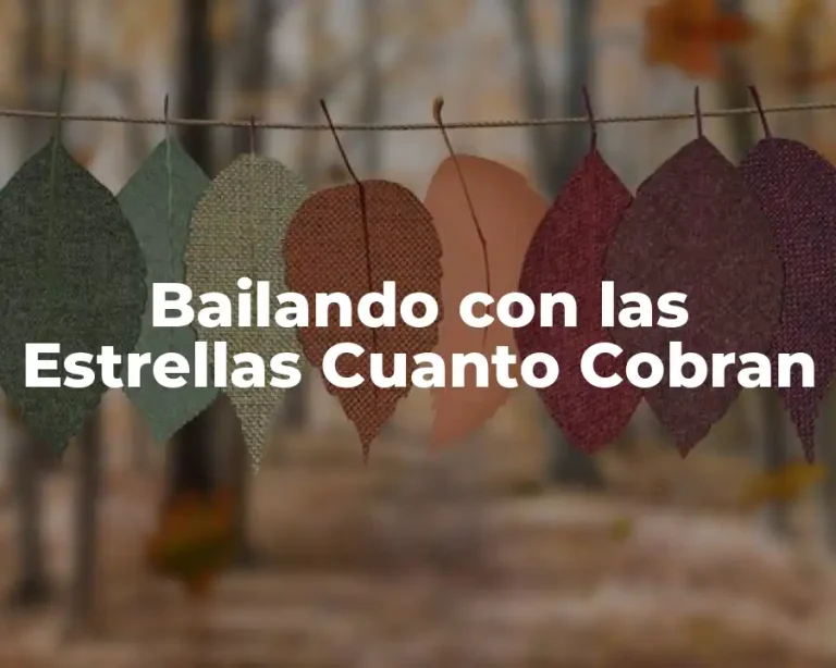 Bailando con las Estrellas Cuanto Cobran