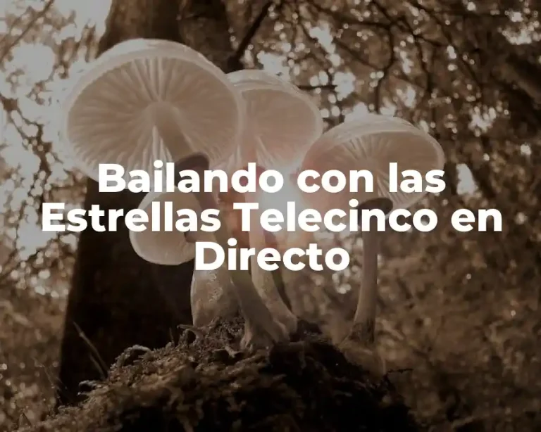 Bailando con las Estrellas Telecinco en Directo