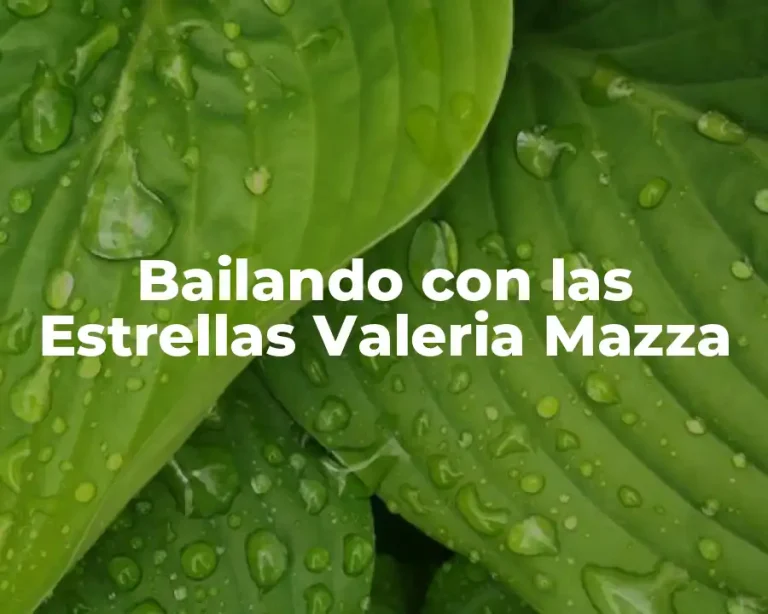 Bailando con las Estrellas Valeria Mazza