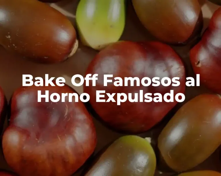 Bake Off Famosos al Horno Expulsado