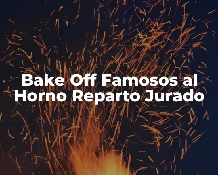 Bake Off Famosos al Horno Reparto Jurado