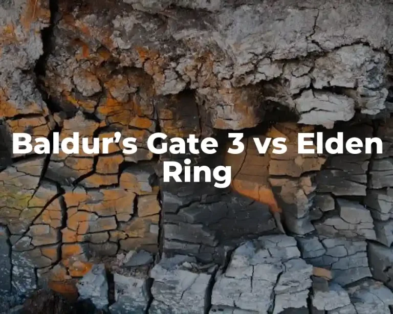 Baldur’s Gate 3 vs Elden Ring