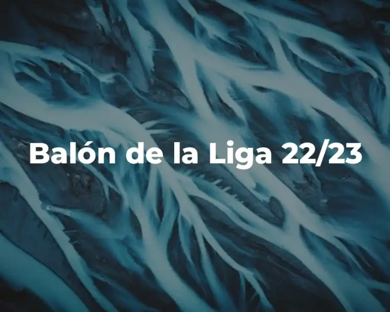 Balón de la Liga 22/23