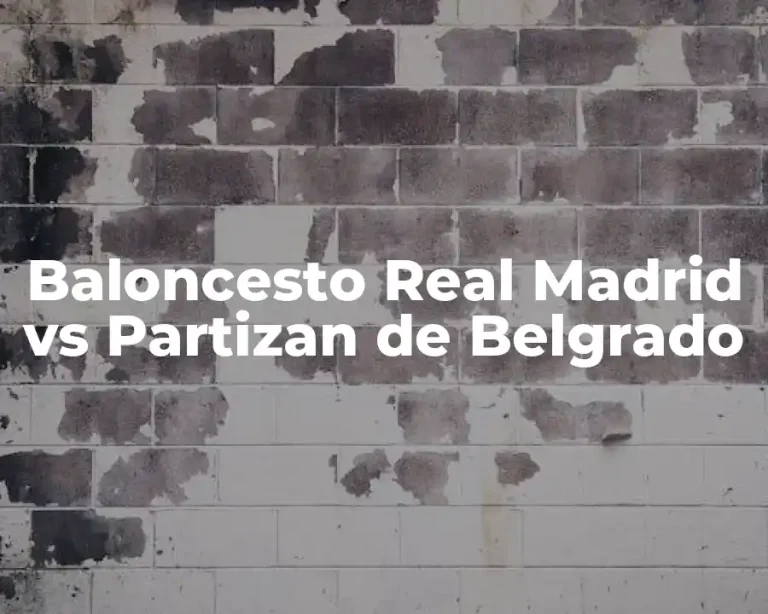 Baloncesto Real Madrid vs Partizan de Belgrado