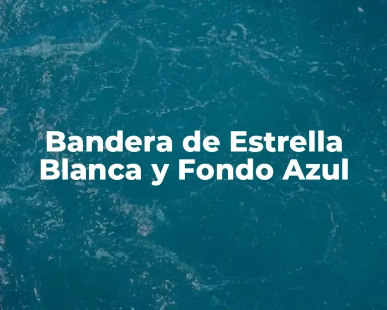 Bandera de Estrella Blanca y Fondo Azul