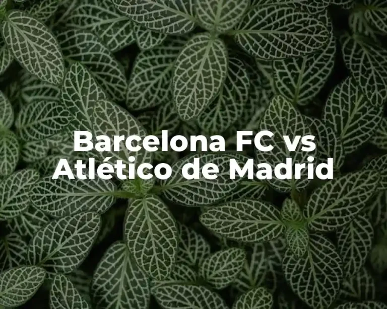 Barcelona FC vs Atlético de Madrid