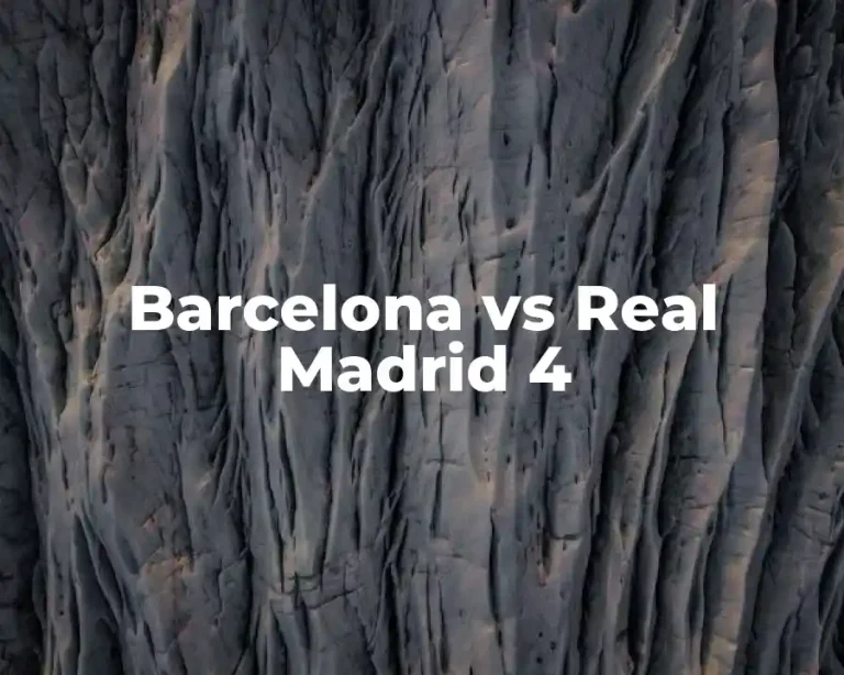 Barcelona vs Real Madrid 4
