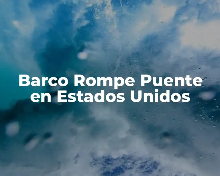 Barco Rompe Puente en Estados Unidos