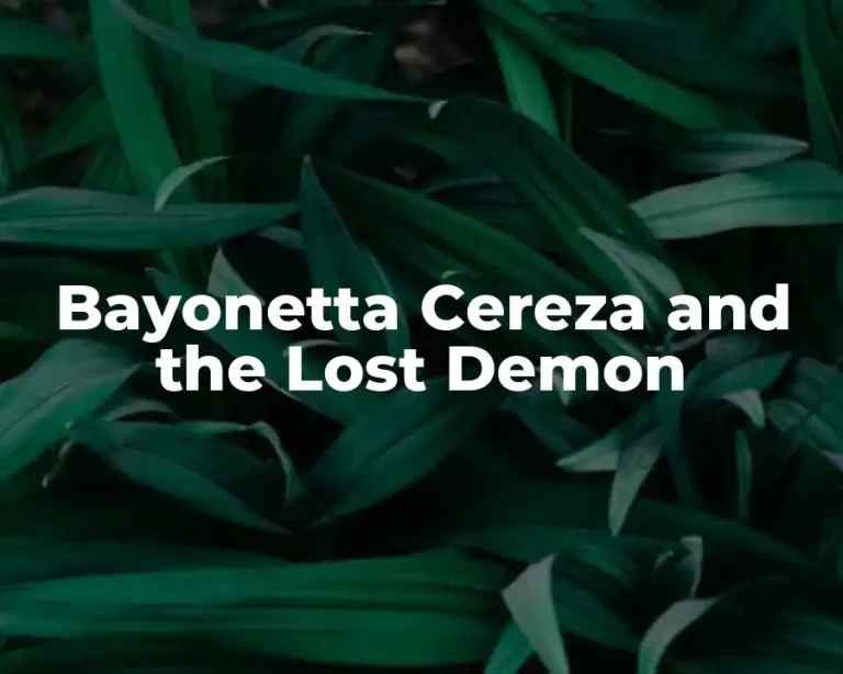 Bayonetta Cereza and the Lost Demon