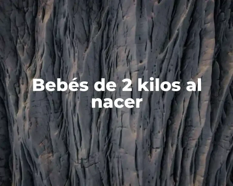 Bebés de 2 kilos al nacer