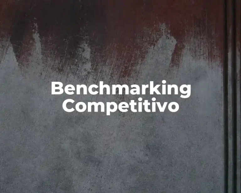 Benchmarking Competitivo