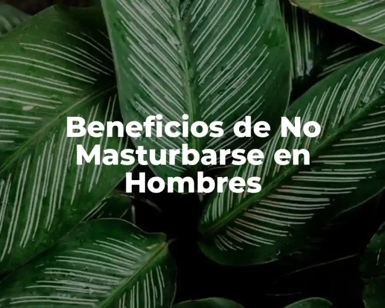 Beneficios de No Masturbarse en Hombres