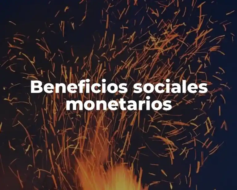 Beneficios sociales monetarios